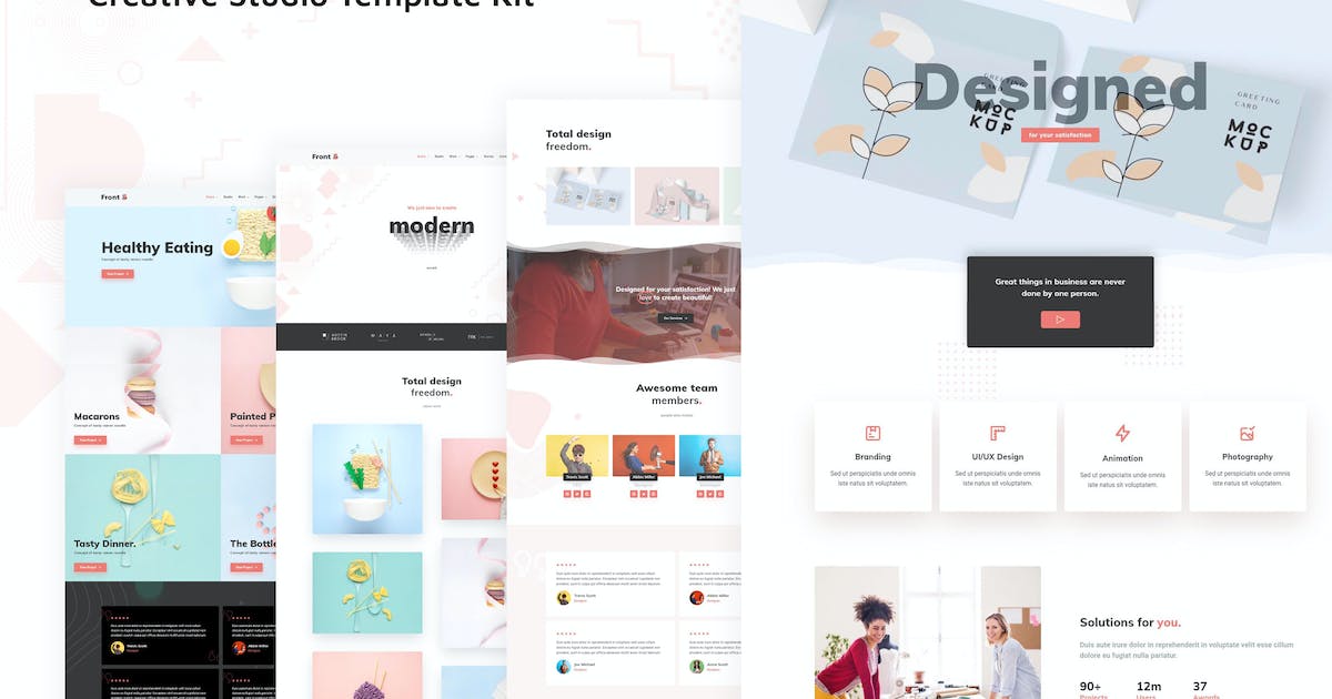 FrontThree – Creative Studio Template Kit