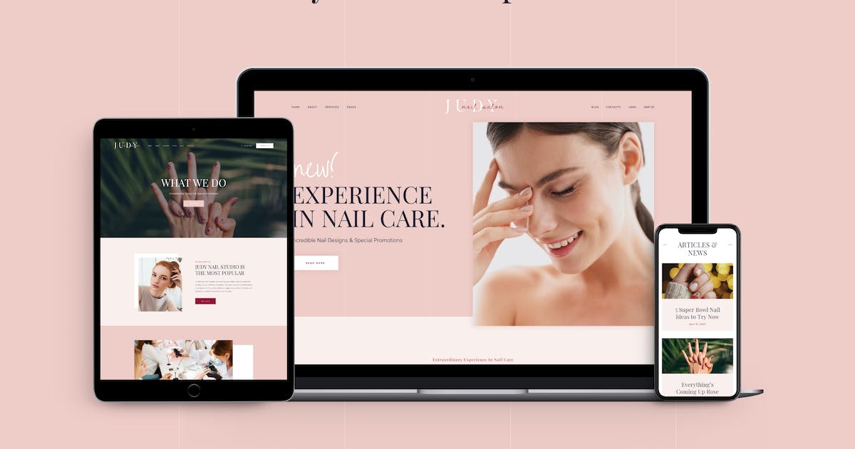 Judy – Beauty Salon Template Kit