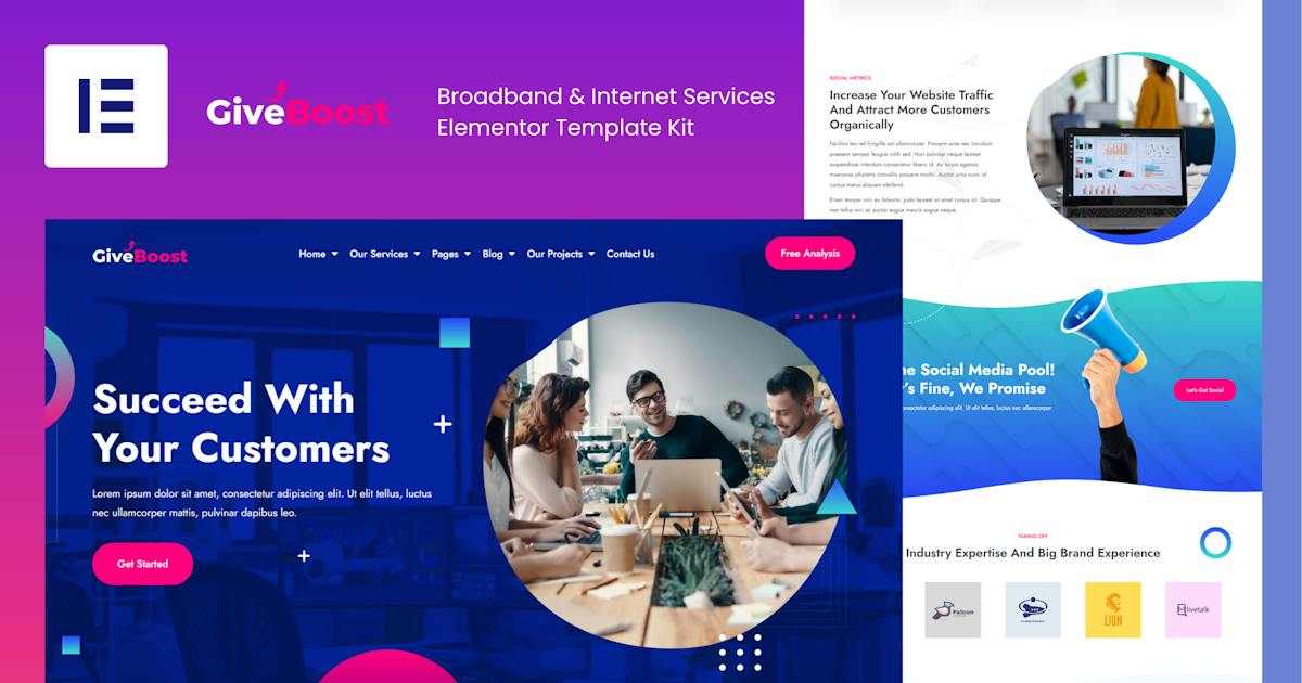 Give Boost – Digital Marketing Agency Elementor Template Kit