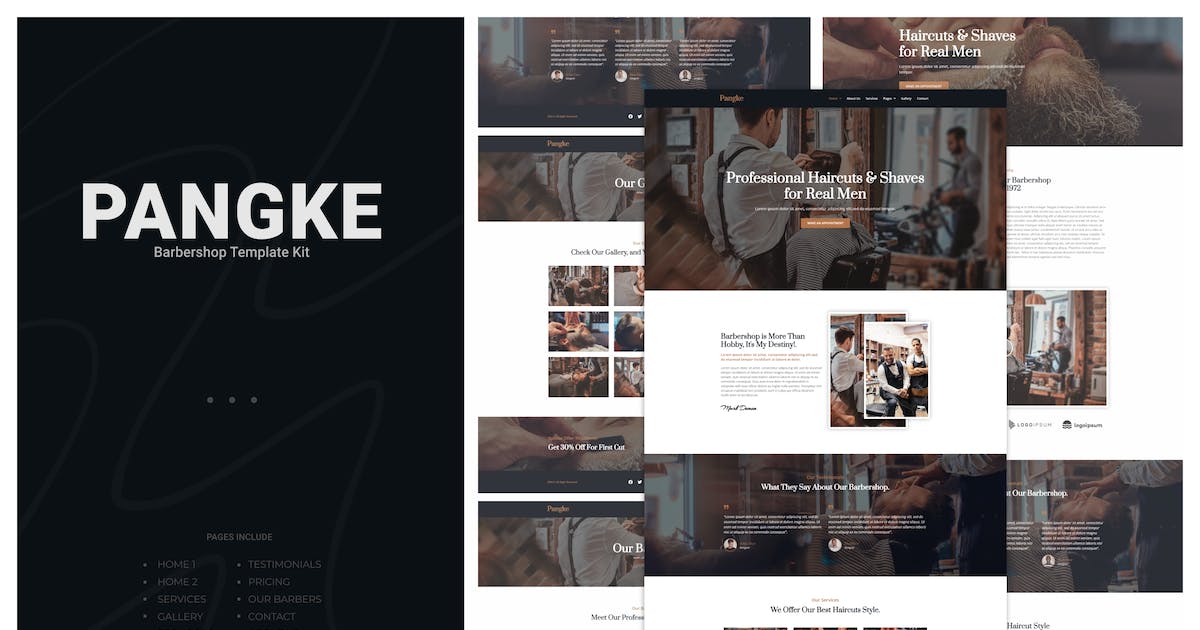 Pangke – Barbershop Template Kit