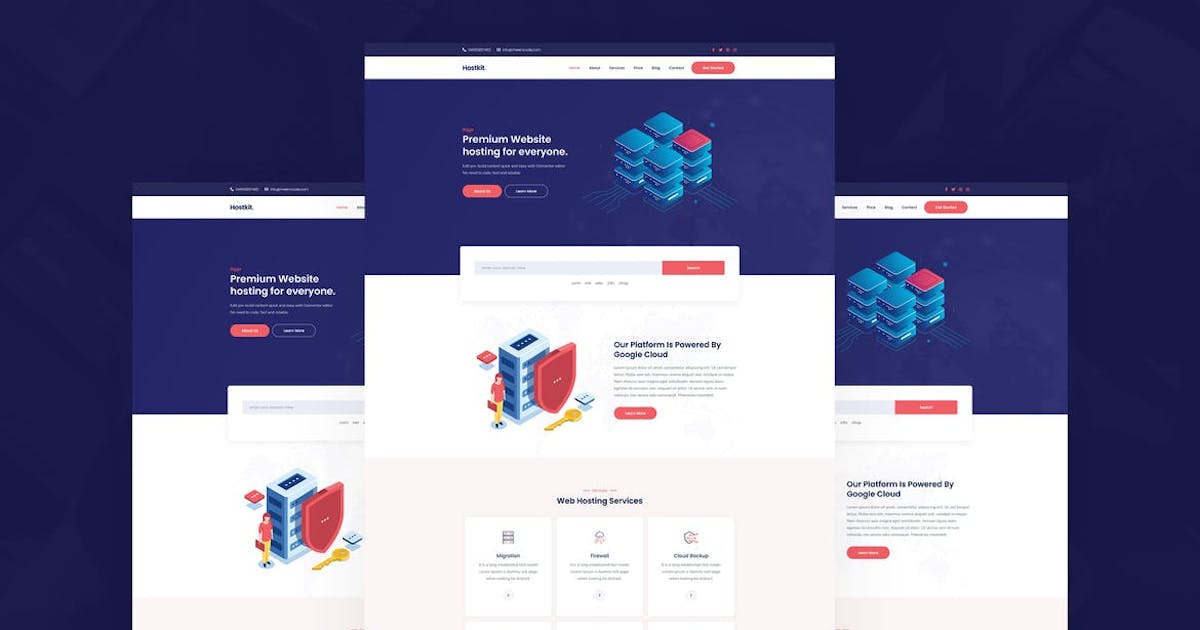 Hostkit – Hosting Services Elementor Template Kit