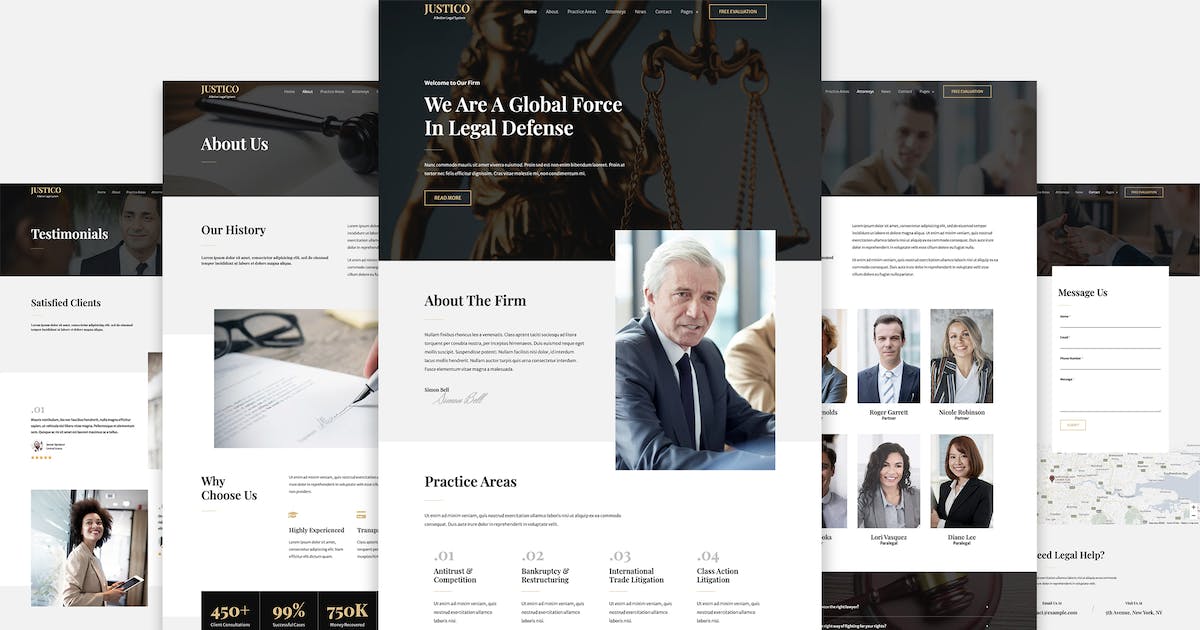 JUSTICO – Law Firm Elementor Template Kit