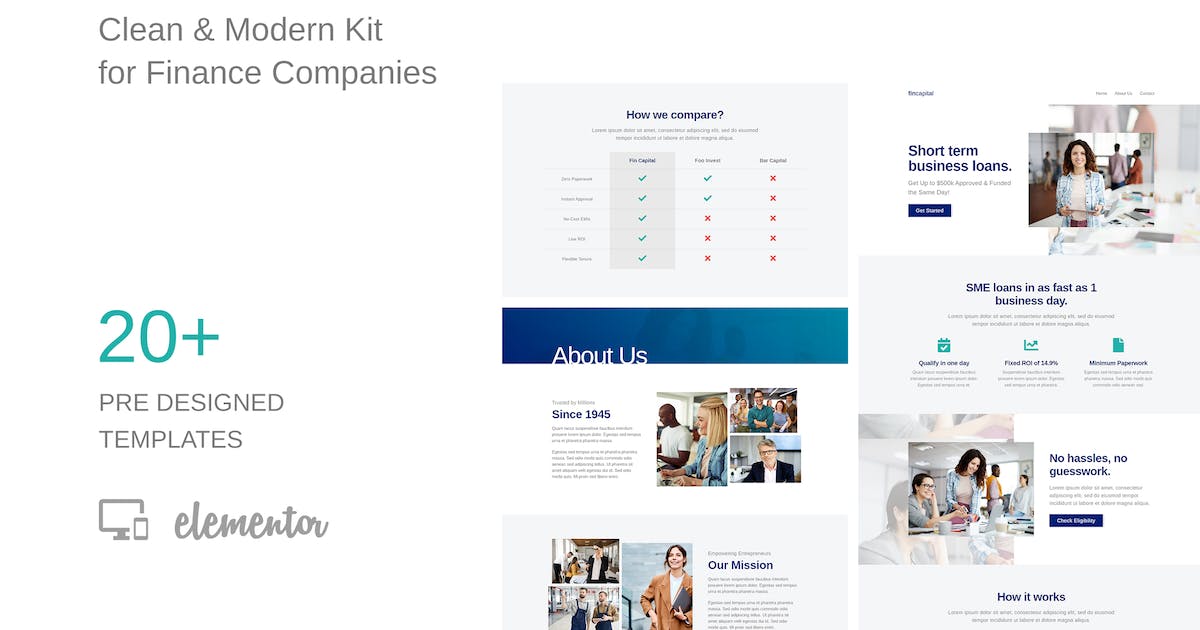FinCap – Finance Template Kit
