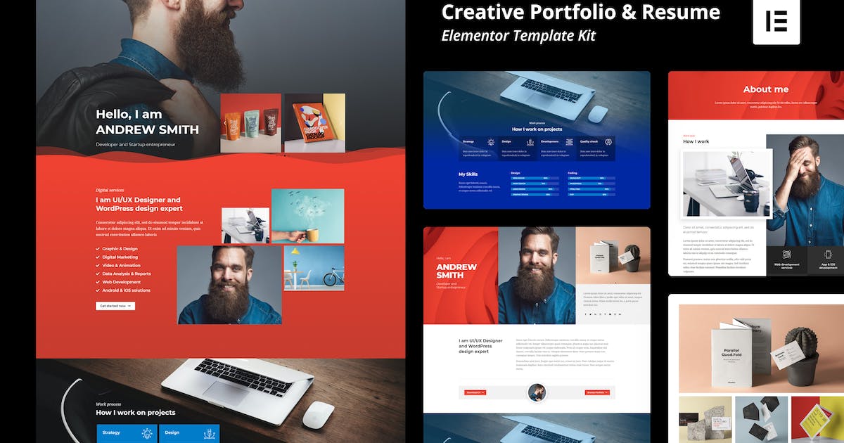 FLO – Creative Portfolio & Resume Template Kit