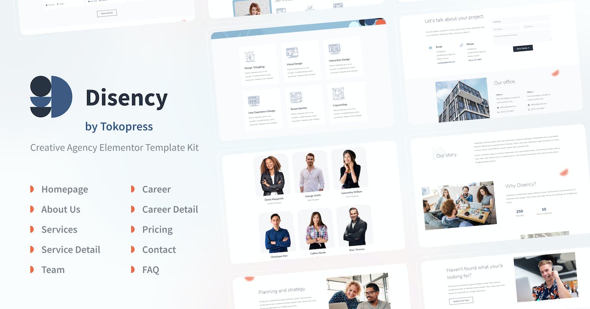 Disency | Agency Elementor Template Kit
