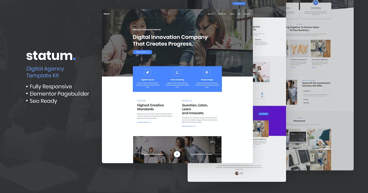 Statum – Business & Agency Elementor Template Kit