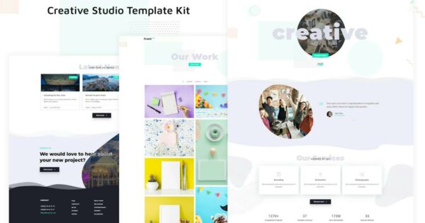 Download FrontTwo – Creative Studio Template Kit version 1.0.0