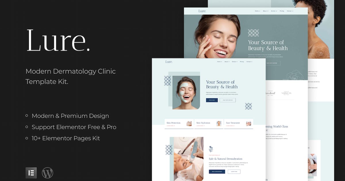 Lure – Modern Dermatology Template Kit