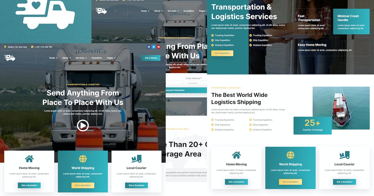 Antar – Transportation & Logistics Elementor Template Kit