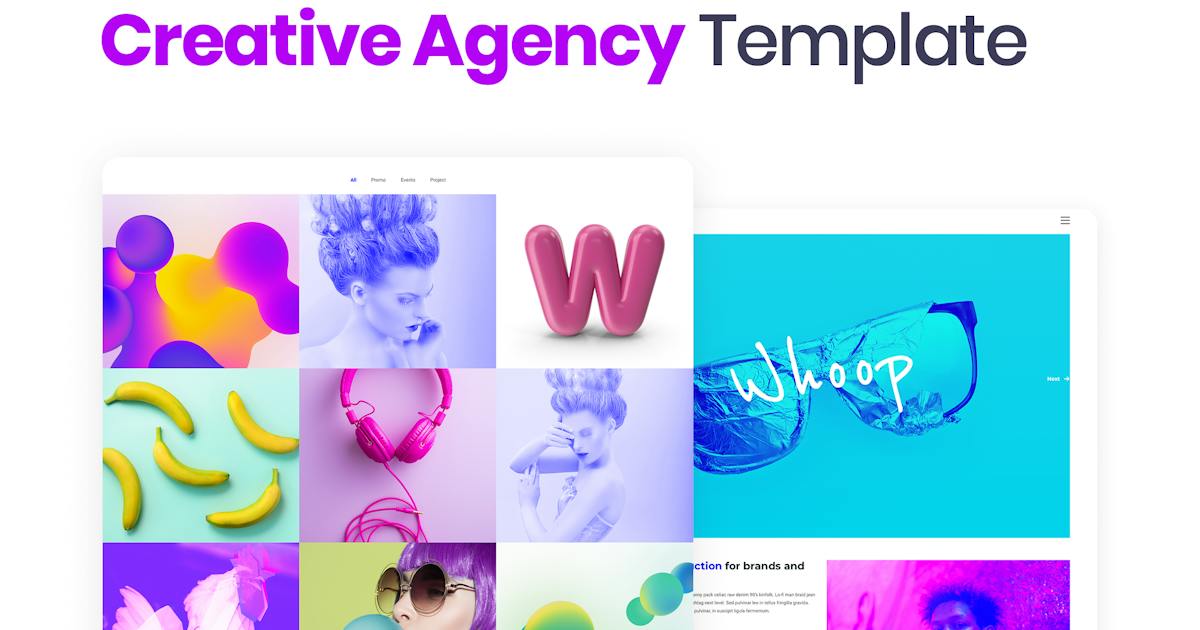 Whoop - Creative Agency Elementor Template Kit