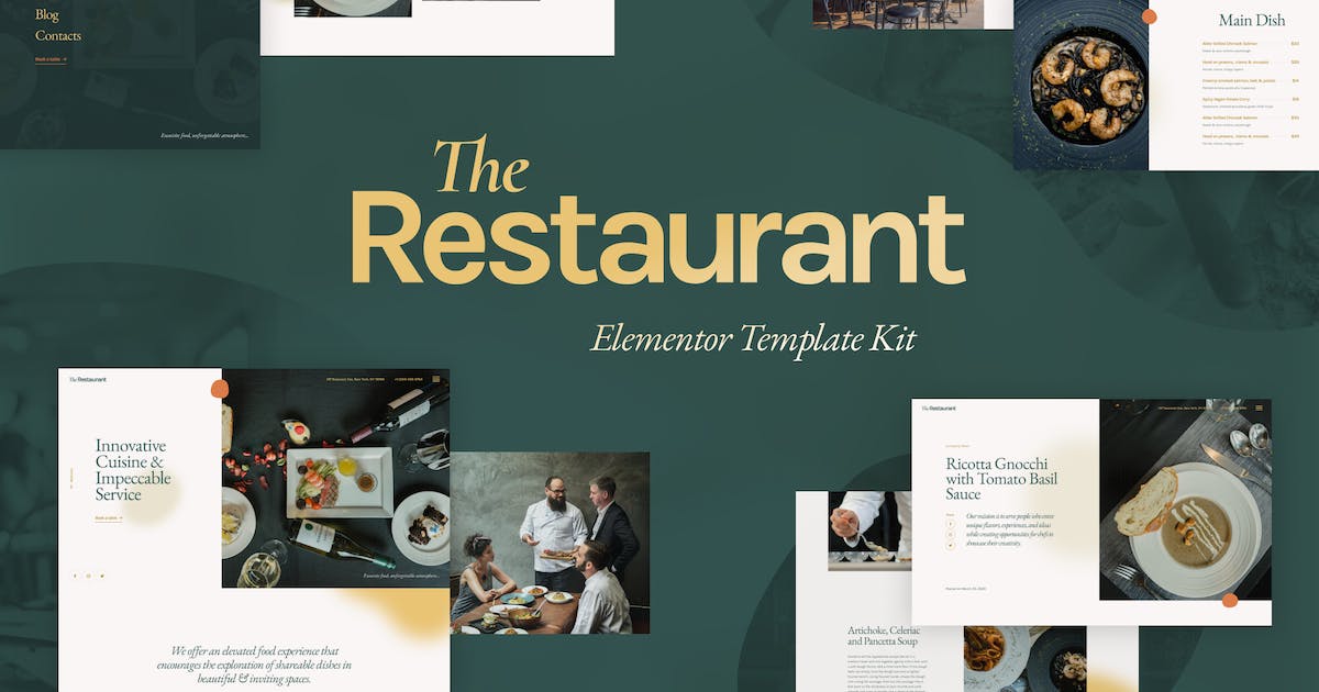 The Restaurant – Elementor Template Kit