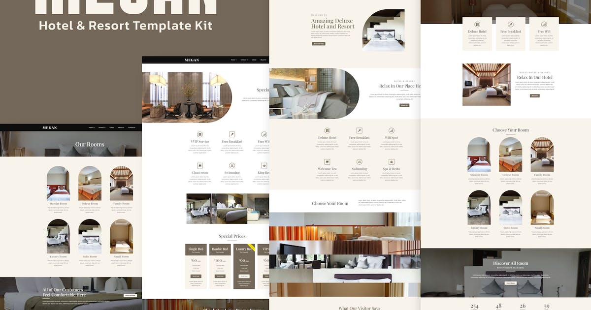 Megan – Hotel Booking Template Kit