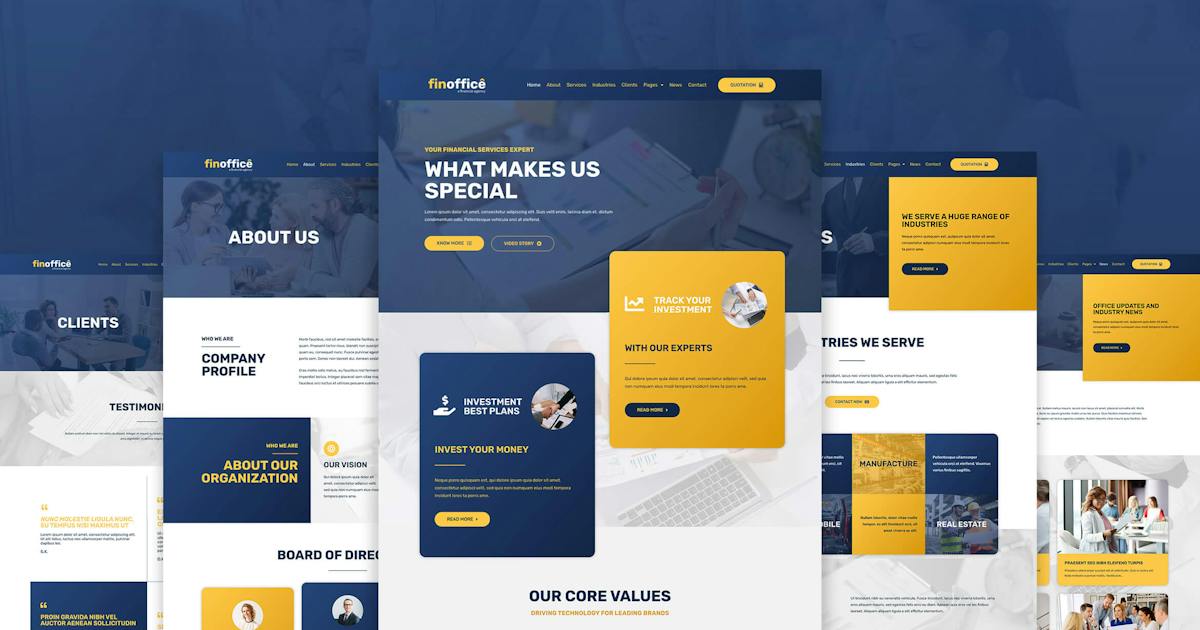 FinOffice – Finance & Accounting Elementor Template Kit