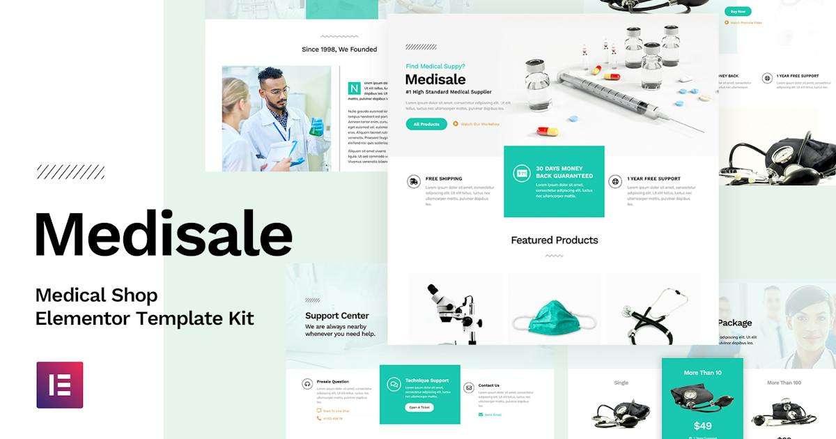 Medisale – Medical Shop Elementor Template Kit