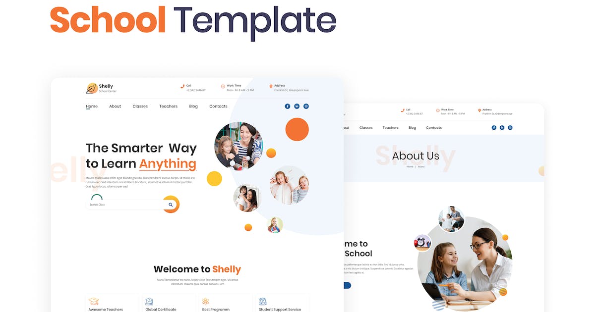 Shelly - School Template Kit for Elementor