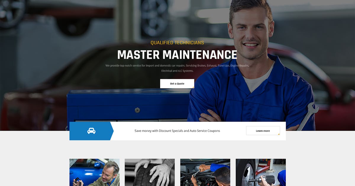 Automov – Car Repair & Services Elementor Template Kit