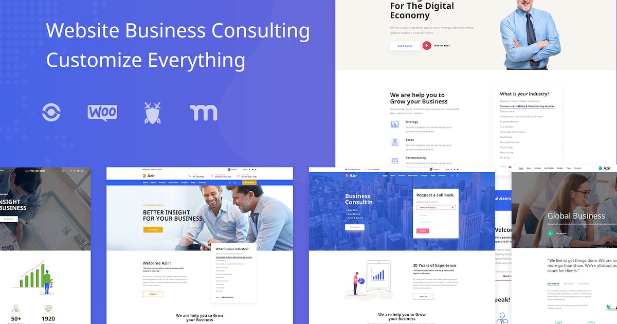 Azir | Finance Consulting Elementor Template Kit