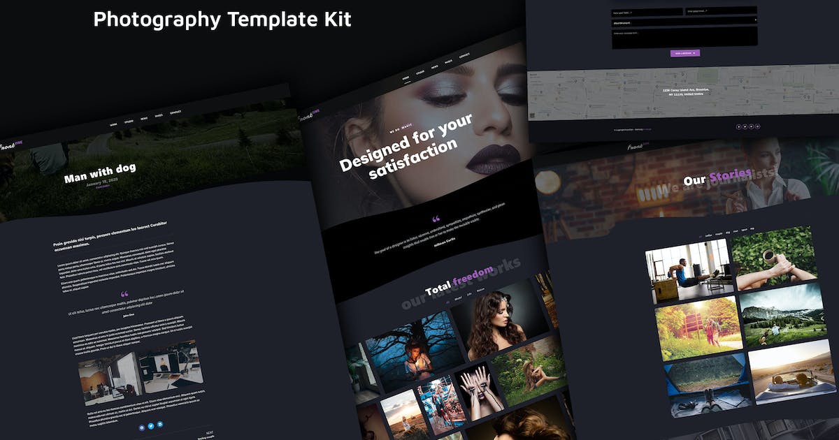 FrontOne – Creative Photography Template Kit