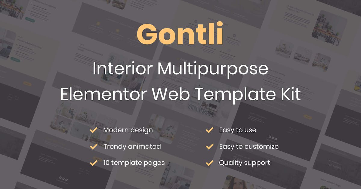 Gontli – Interior Multipurpose Template Kit