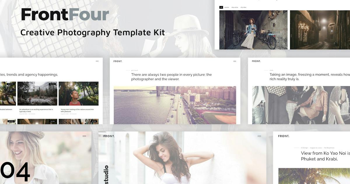 FrontFour – Creative Photography Template Kit
