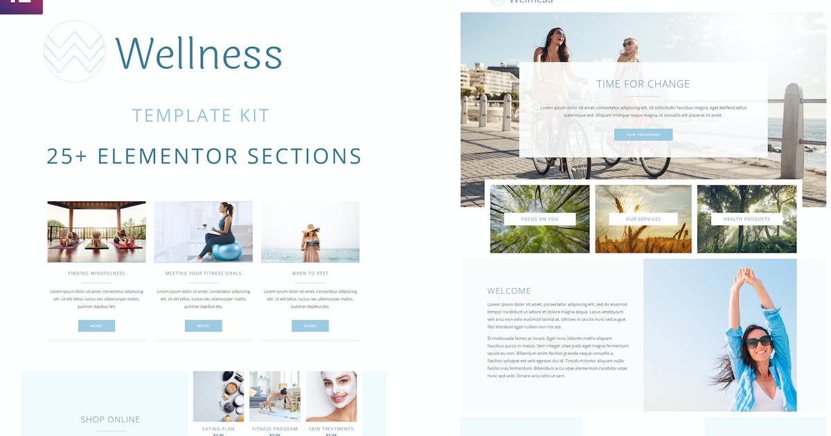Wellness – Elementor Template Kit