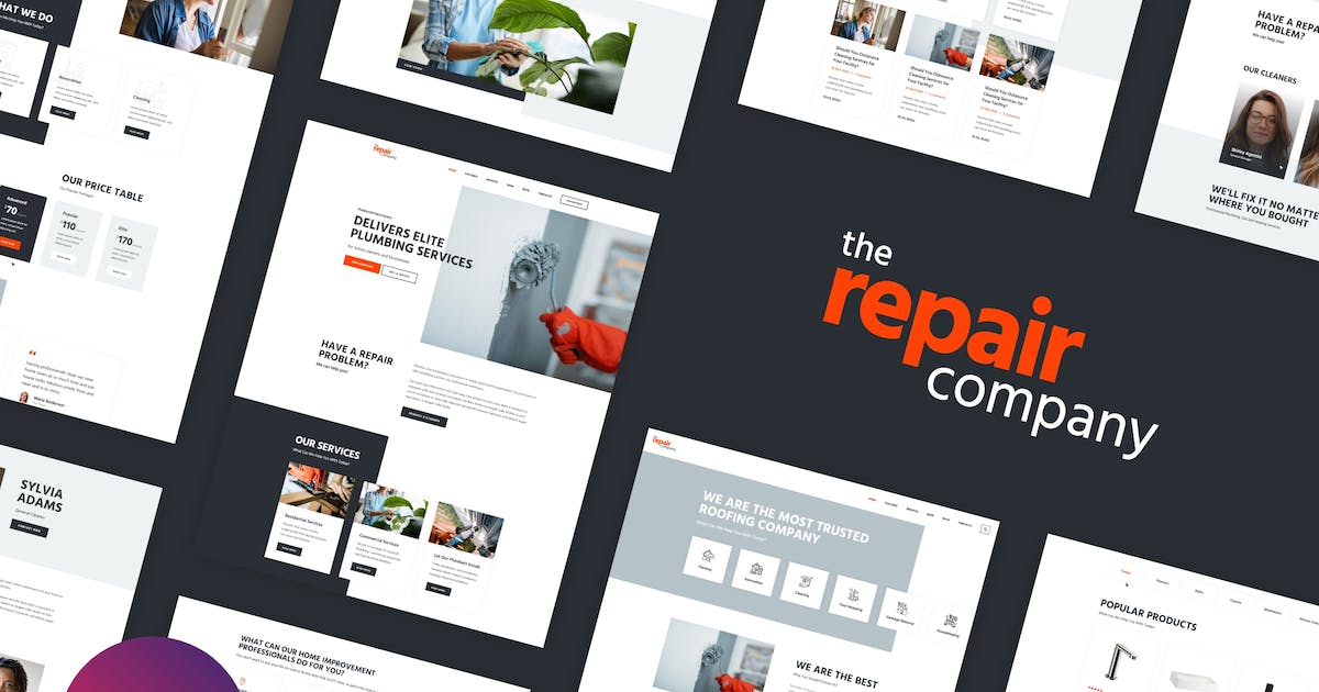 Renovirta – Plumbing & Repair Elementor Template Kit