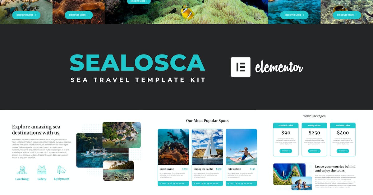 Sealosca – Sea Adventure Travel Template Kit