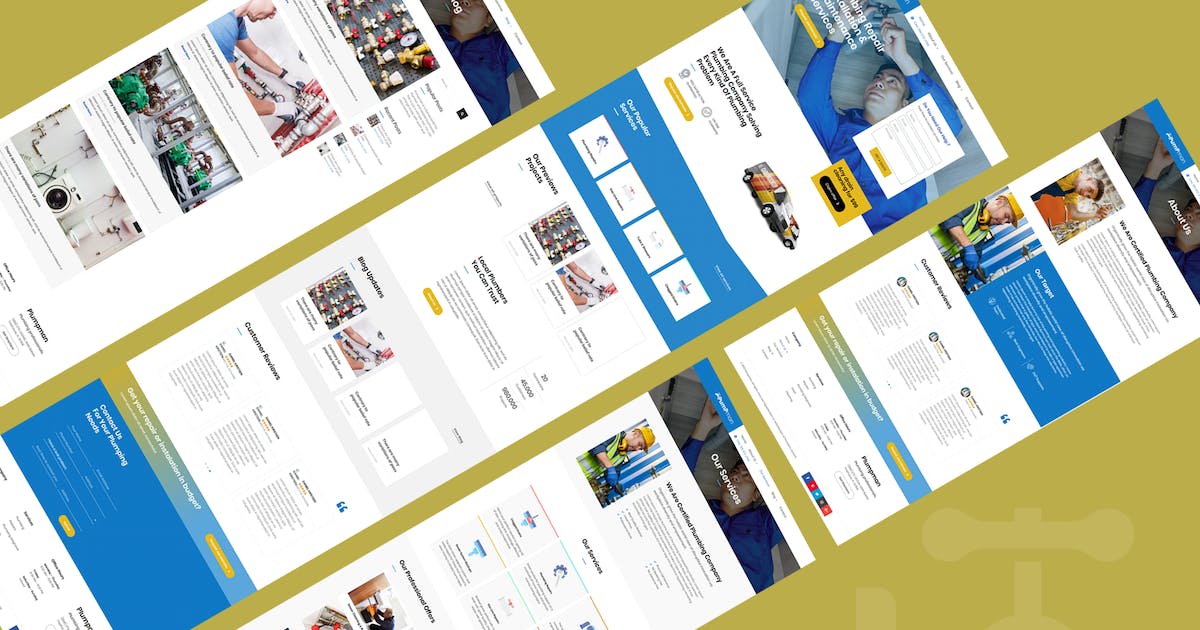 Pumpman – Plumbing Service Elementor Template Kit