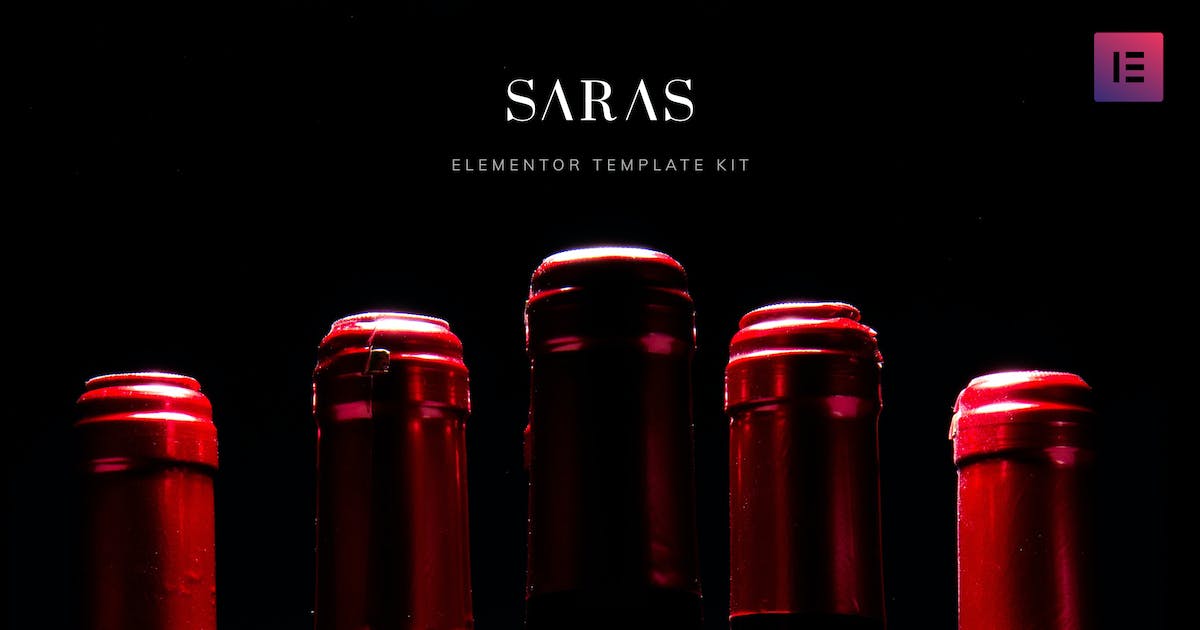 Saras – Wine Template Kit