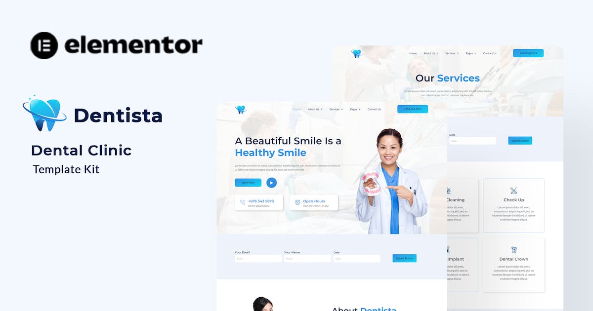 Dentista – Dental Clinic Elementor Template Kit