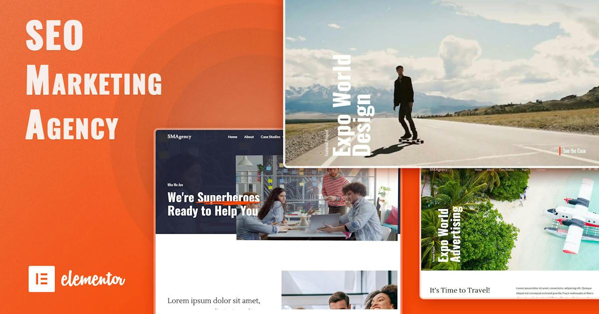 SMAgency – SEO Marketing Agency Elementor Template Kit
