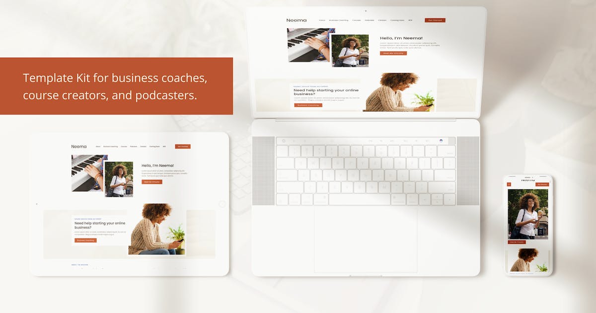 Neema – Business Coach Elementor Template Kit