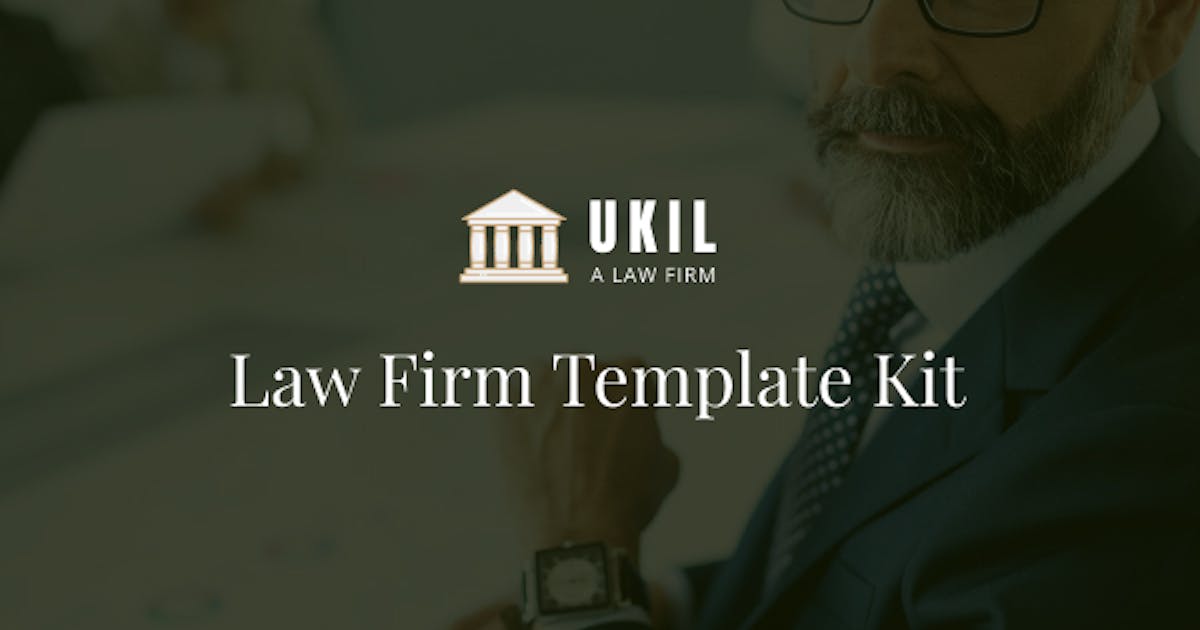 Ukil – Law Firm Template Kit