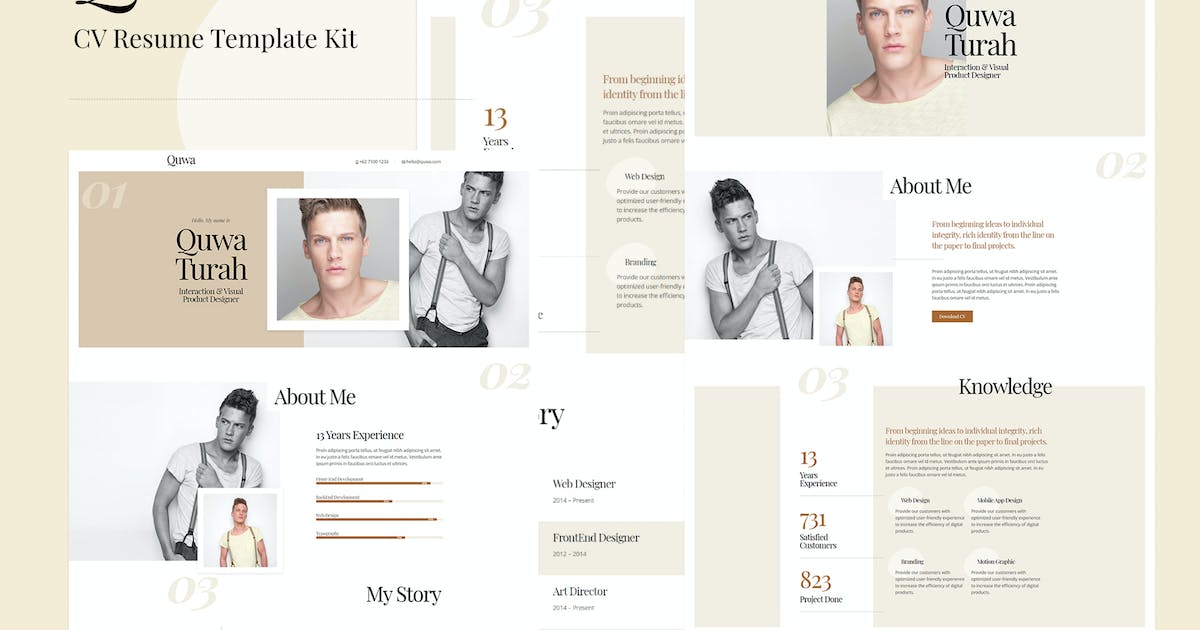 Quwa – CV Resume Template Kit