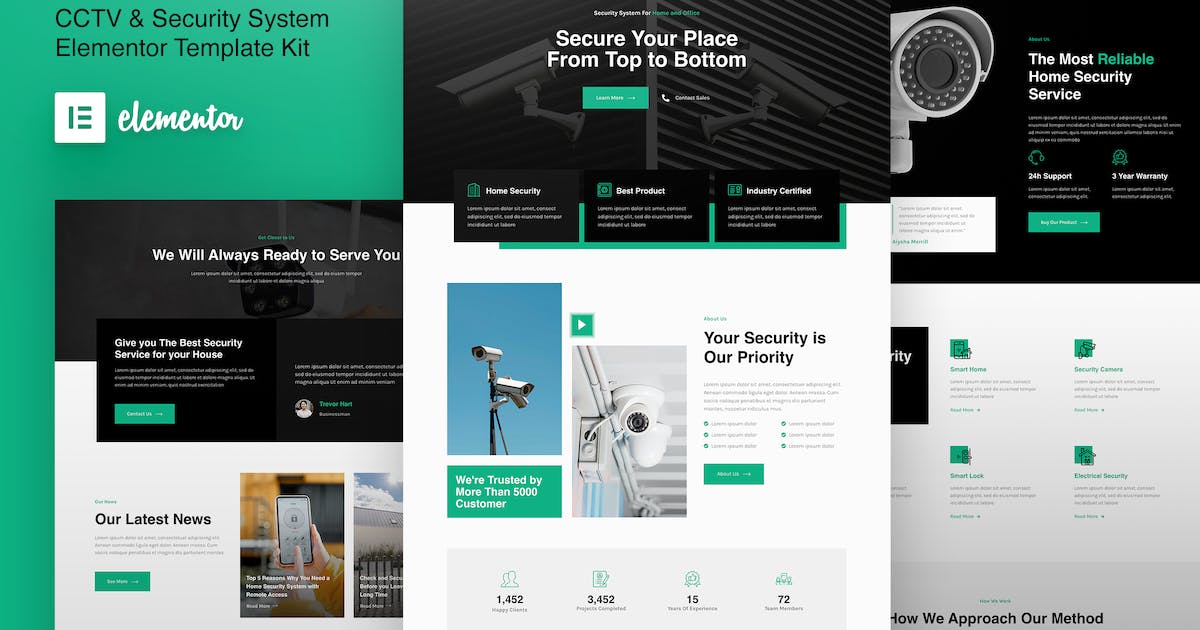 Securize - CCTV & Security Elementor Template Kit
