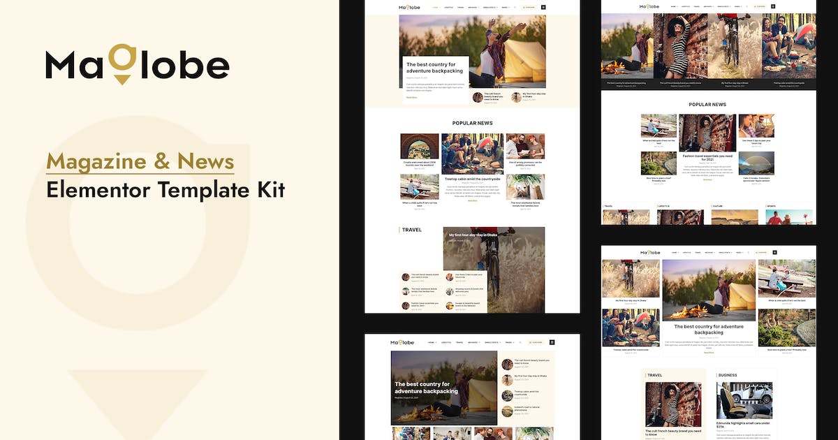 Maglobe – Magazine & News Elementor Template Kit