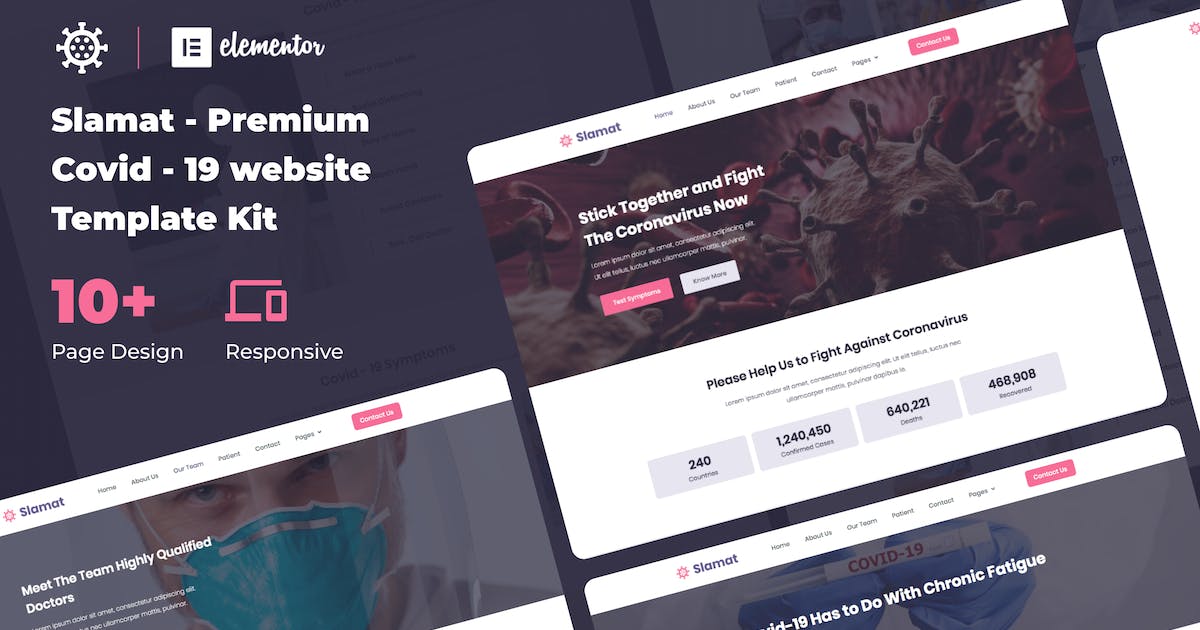 Slamat – Pandemic Awareness Website Template Kit
