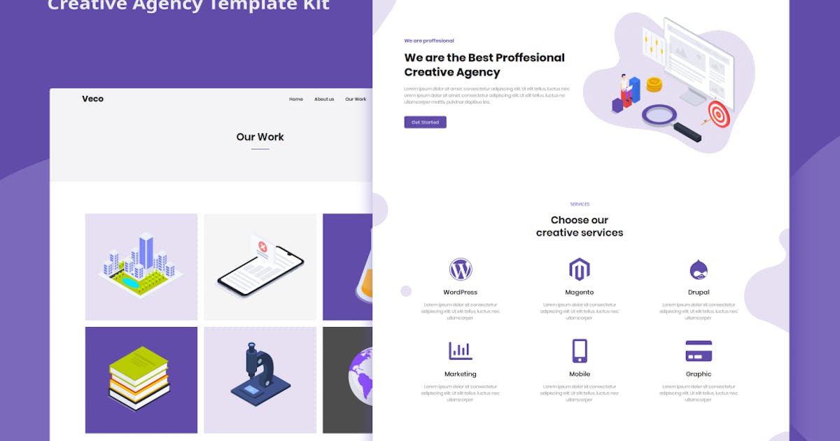 Veco – Creative Agency Template Kit