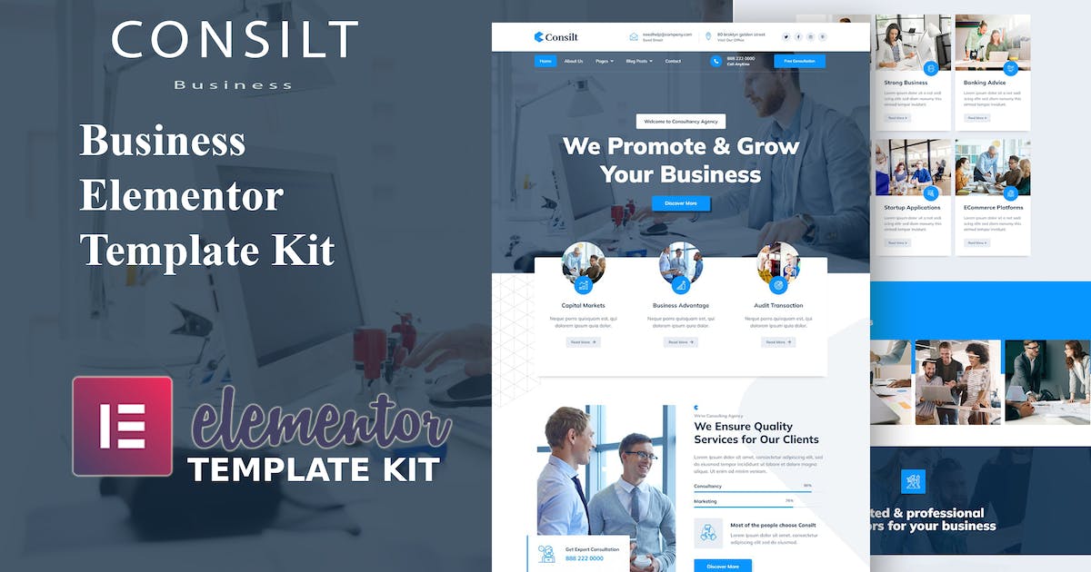 Consilt – Business & Consulting Elementor Template Kit