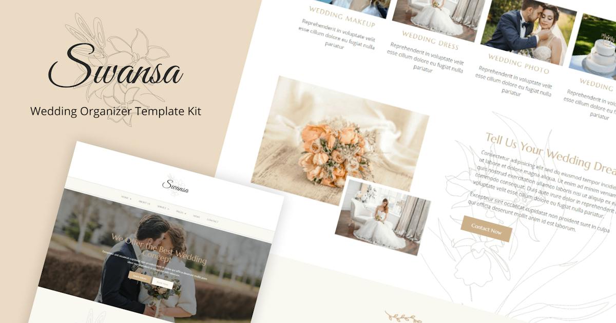 Swansa – Wedding Elementor Template Kit
