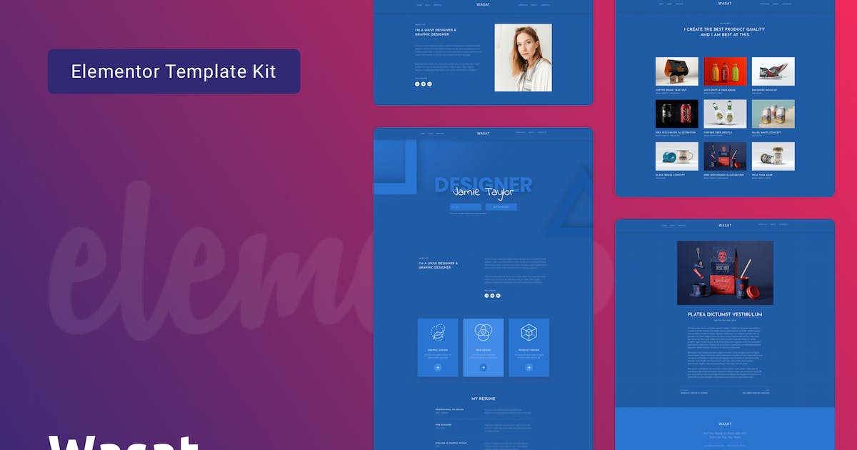 Wasat â Creative Portfolio Template Kit