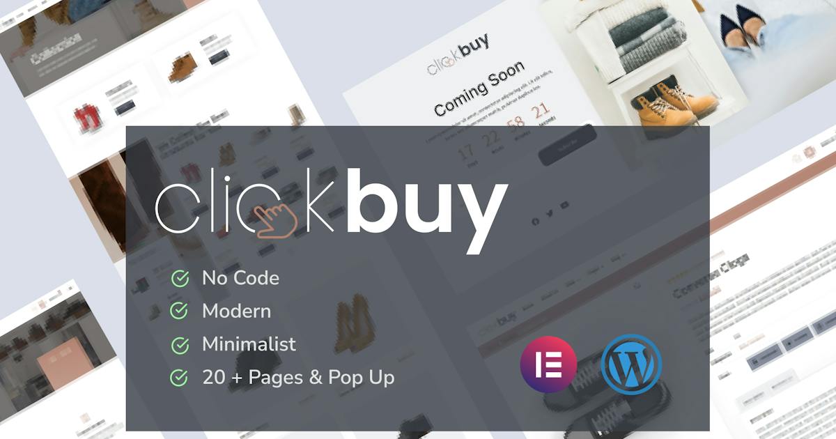 Clickbuy – Shoe Store WooCommerce Elementor Template Kit