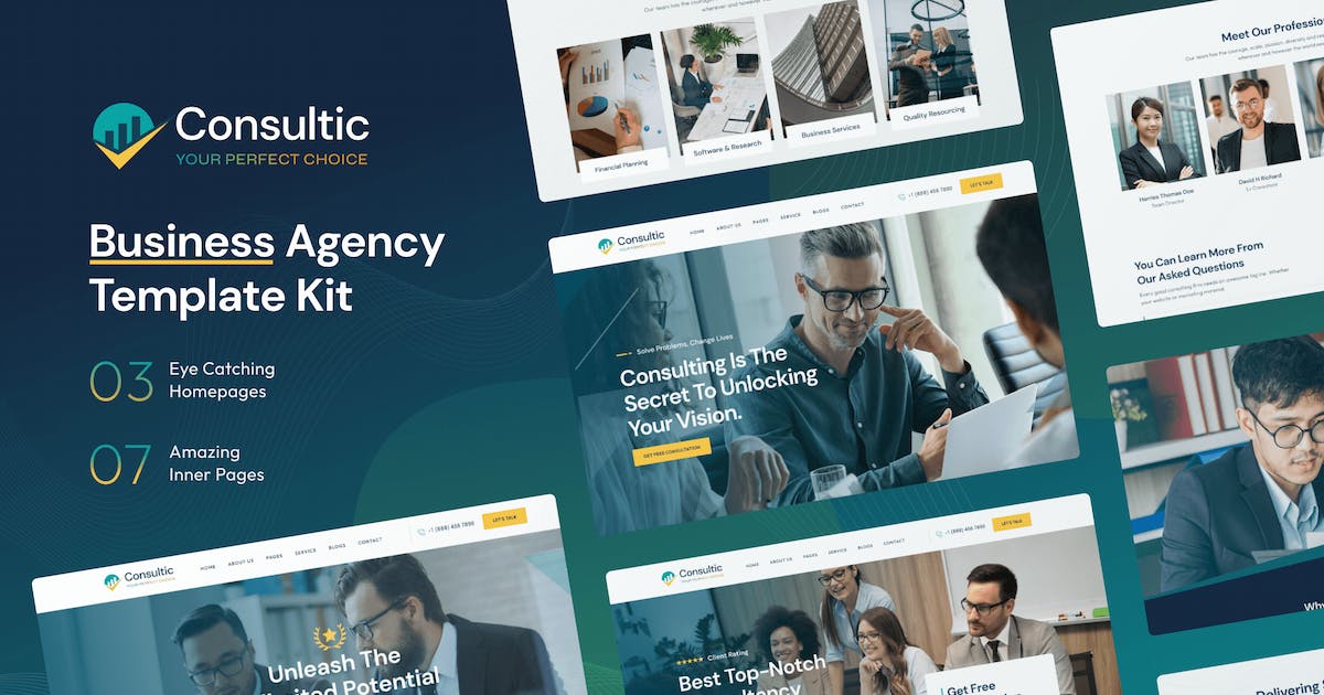 Consultic – Business Agency Elementor Template Kit