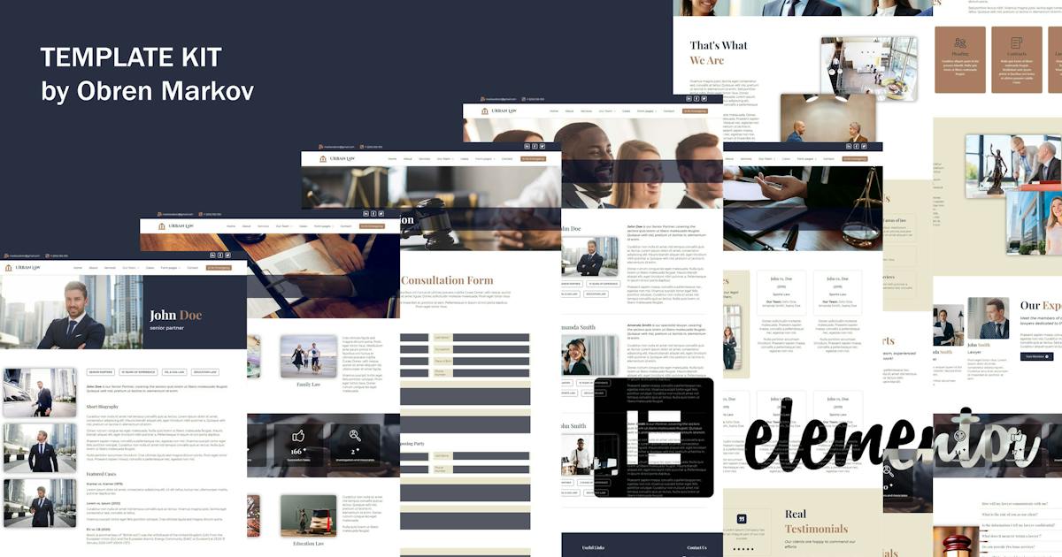 Urban Law – Lawyer & Law Firm Elementor Template Kit