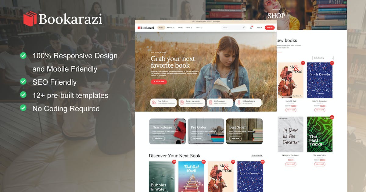 Bookarazi – Author & Publisher Elementor Template Kit