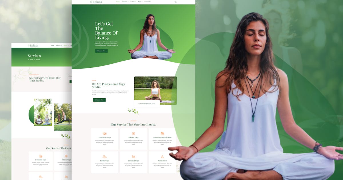 Relaxa – Yoga Teacher & Studio Elementor Template Kit