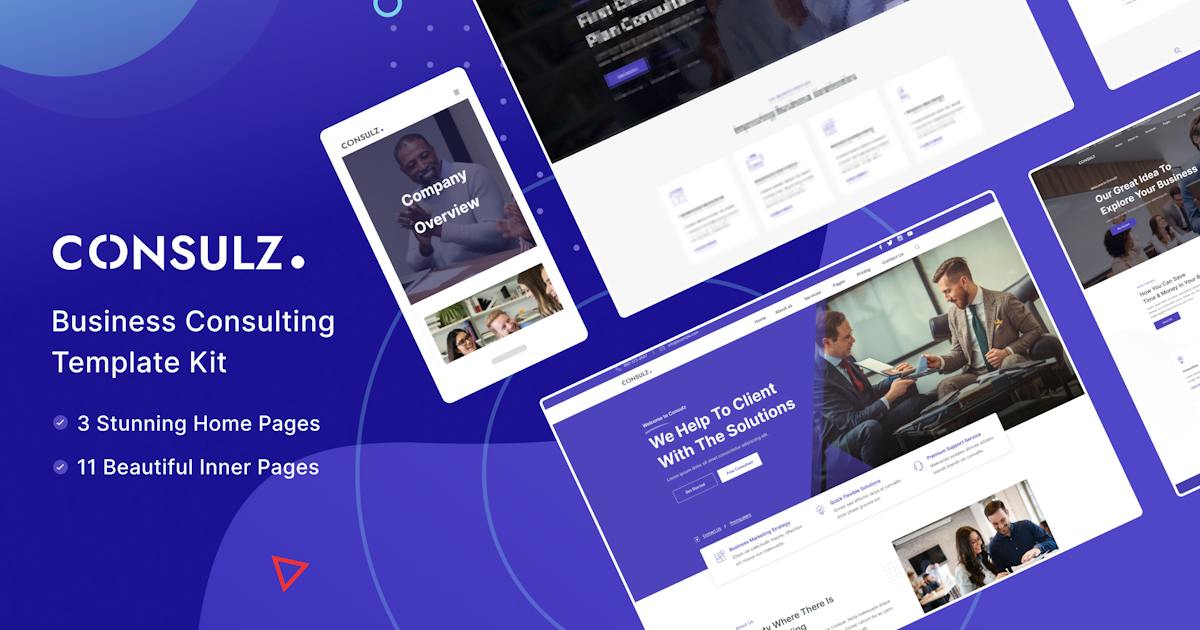 Consulz – Consulting Company Elementor Template Kit