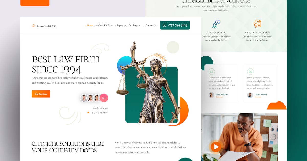 Law & Order – Law Firm and Lawyers Elementor Template Kit