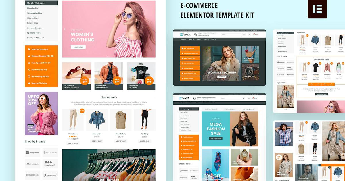 Vaya – E-commerce Elementor Template Kit