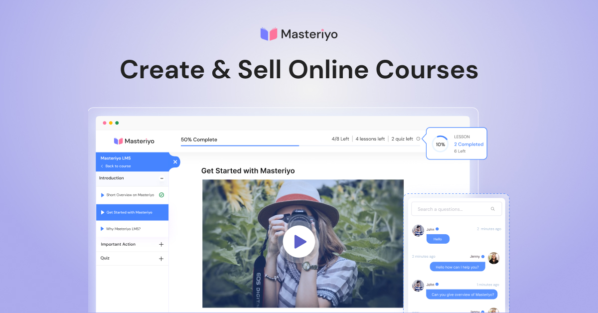 Masteriyo PRO – LMS for WordPress – Create & Sell Online Courses